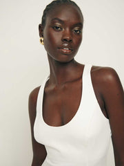 Reformation Mikol Knit Dress - White
