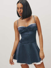 Reformation Ursula Silk Dress - Raindrops