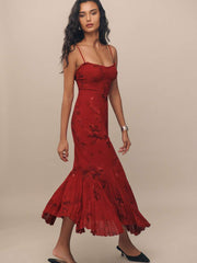 Reformation Aiko Dress - Vermillion