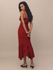 Reformation Aiko Dress - Vermillion