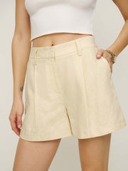 Reformation Alex Linen Short - Sugar