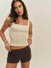 Reformation June Low Rise Short - Cafe