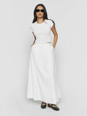 Reformation Petites Lucy Skirt - White