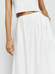 Reformation Petites Lucy Skirt - White