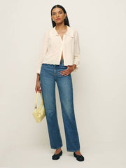 Reformation Juni Top - Cream