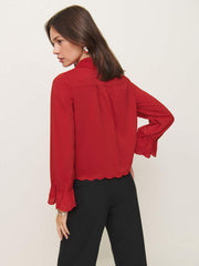Reformation Juni Top - Lipstick