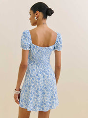 Reformation Suzette Dress - Blue Daisy