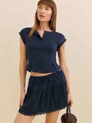 Reformation Valetta Two Piece - Navy