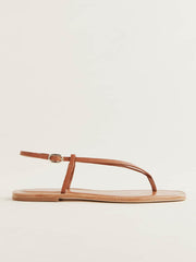 Reformation Vincenza Thong Sandal - Pecan