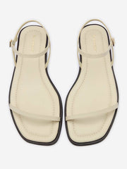 Reformation Lake Flat Sandal - Almond Leather