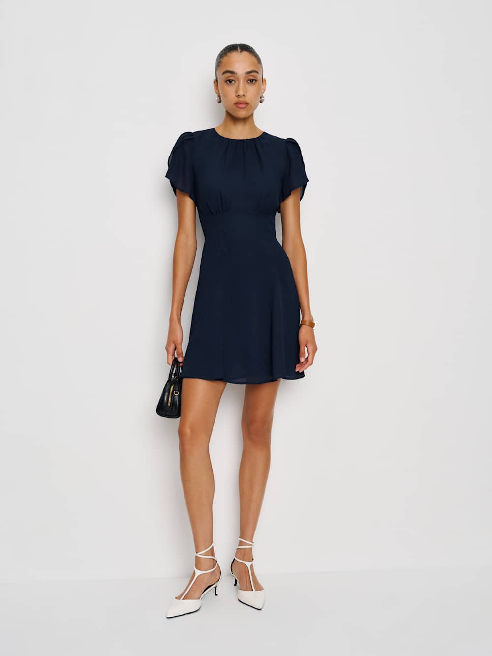 Reformation Lula Dress - Navy