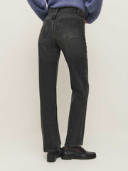Reformation Abby Low Rise Straight Jeans - Trinity