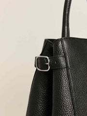 Reformation Oversized Patrizia Bag - Black Leather