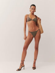 Reformation Porto Bikini Bottom - Morel