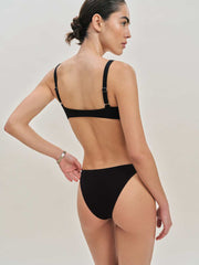 Reformation Campo Bikini Bottom - Black No Trim