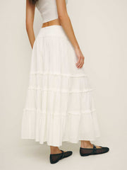 Reformation Evelina Skirt - Ivory