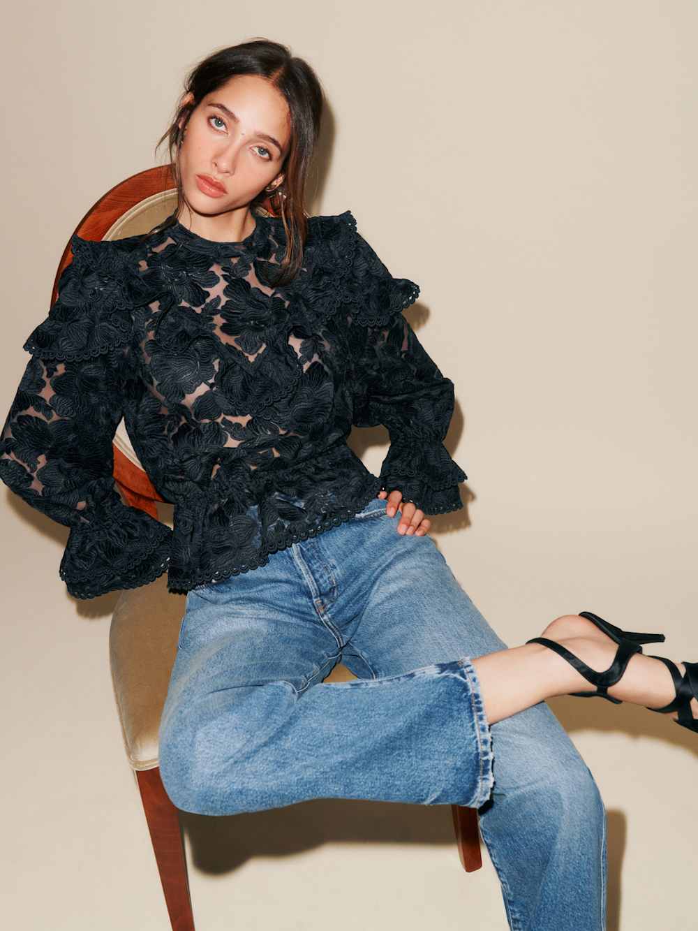 Reformation Carlisle Top - Black