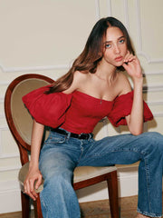 Reformation Thayer Top - Lipstick
