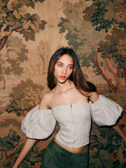 Reformation Thayer Top - Oatmeal
