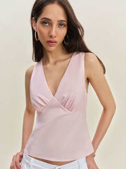 Reformation Meg Top - Cherry Blossom