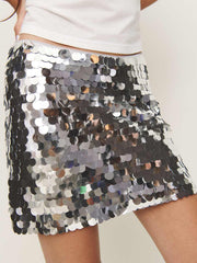 Reformation Carla Low Waist Skirt - Mercury