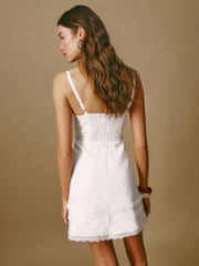 Reformation Arya Linen Dress - White