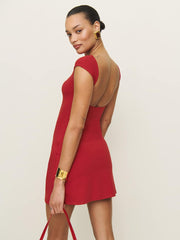 Reformation Soleil Knit Dress - Lipstick