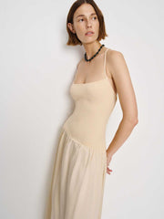Reformation Ginny Cotton Sweater Dress - Sugar