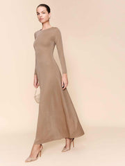 Reformation Kori Knit Dress - Beige Sparkle