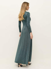 Reformation Kori Knit Dress - Mermaid Sparkle