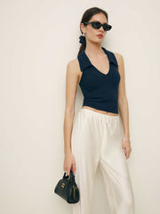 Reformation Austine Knit Top - Midnight