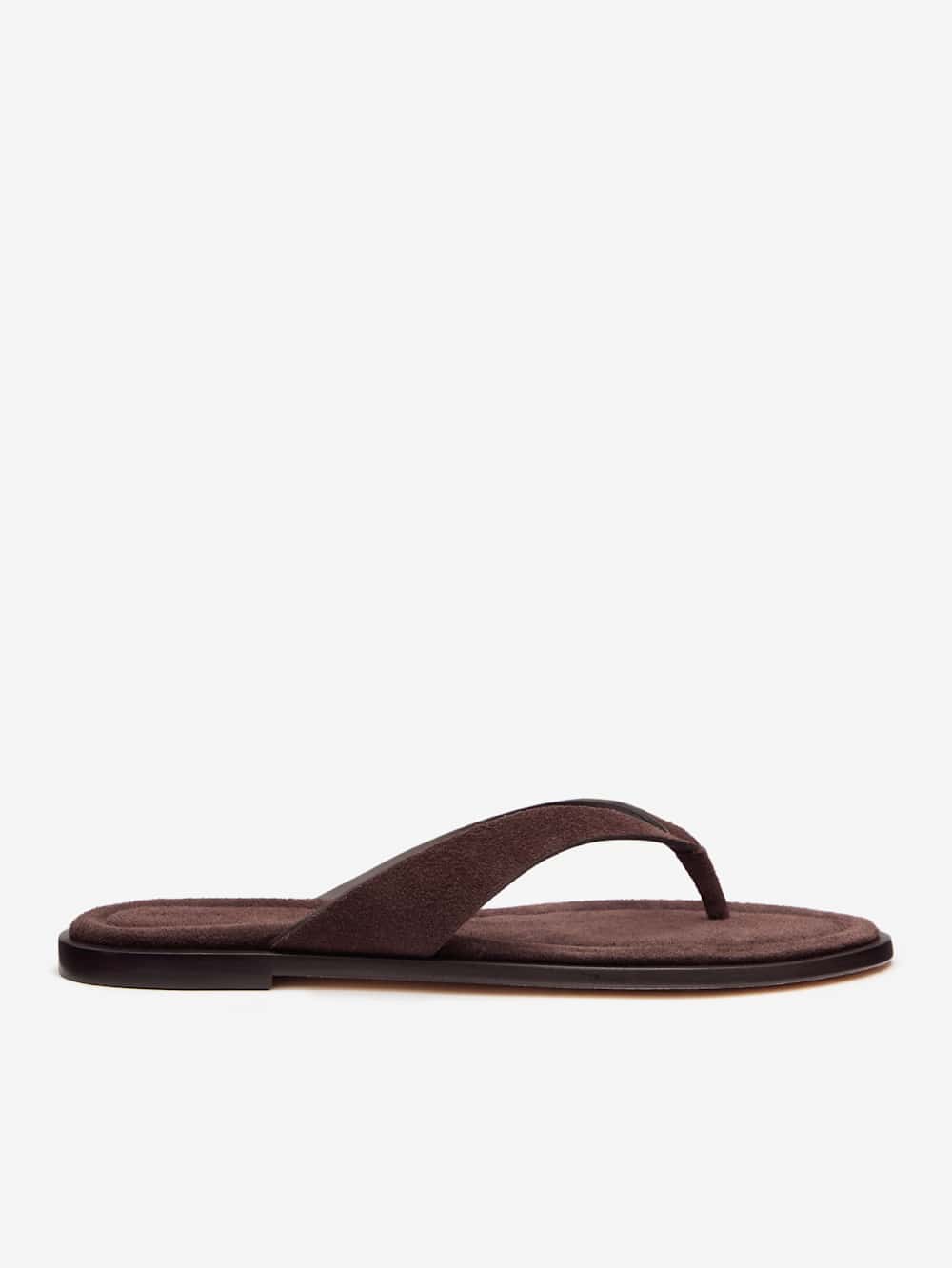 Reformation Jessie Thong Sandal - Espresso Suede