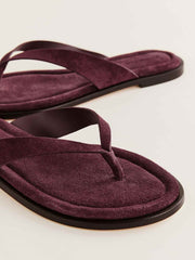 Reformation Jessie Thong Sandal - Ruby Suede