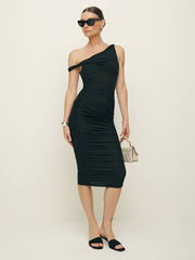Reformation Alycia Knit Dress - Black
