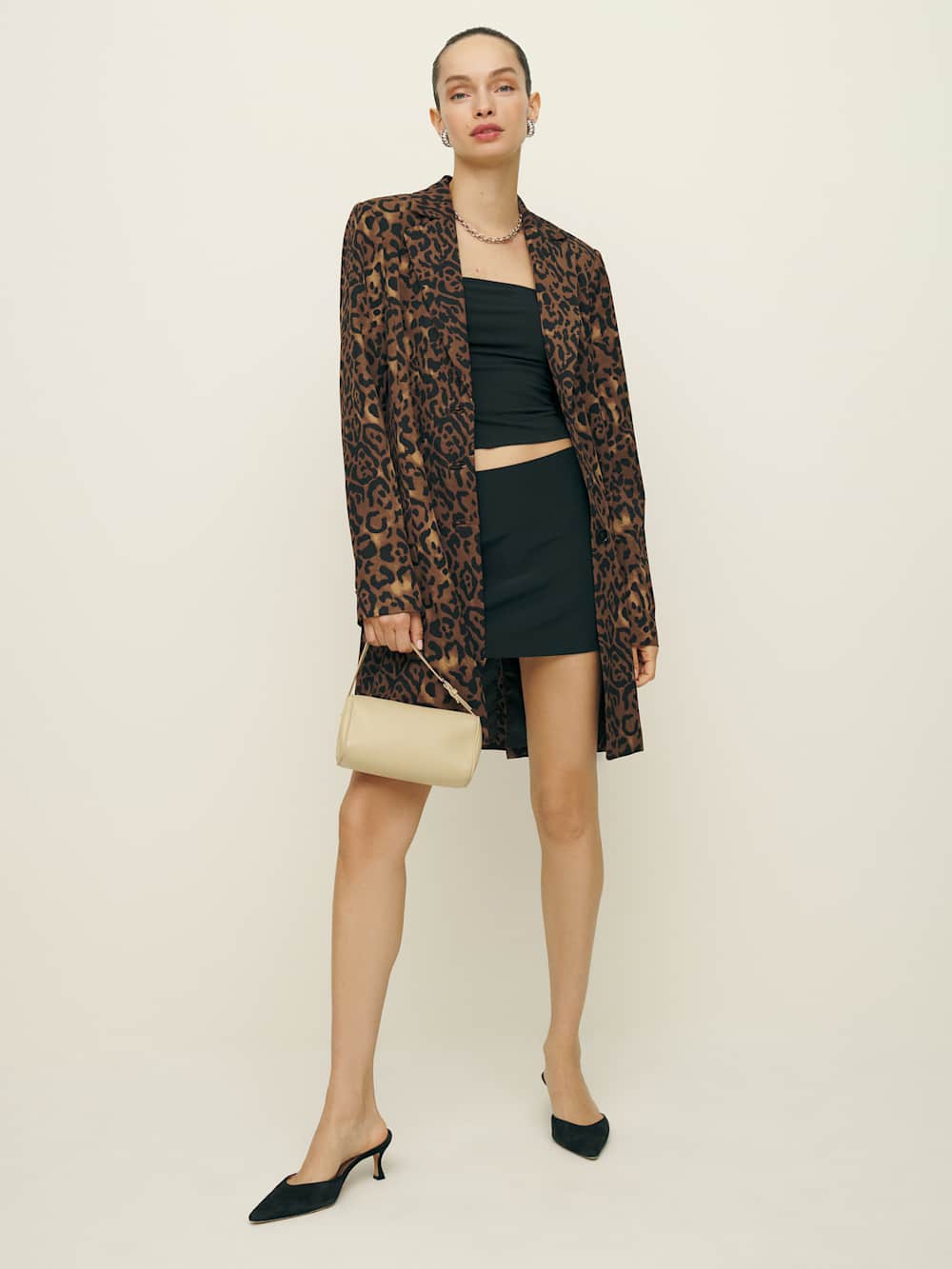 Reformation Eleonore Jacket - Leopard