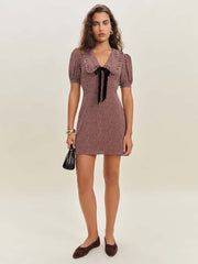Reformation Kaylia Dress - Choco Dot