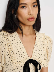 Reformation Kaylia Dress - Salt And Pepper