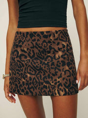 Reformation Charchi Skirt - Leopard