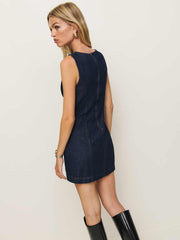 Reformation Citron Denim Mini Dress - Marion