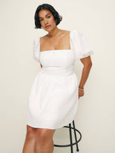 Reformation Malvina Linen Dress Es - White