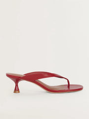 Reformation Sophie Heeled Sandal - Scarlet