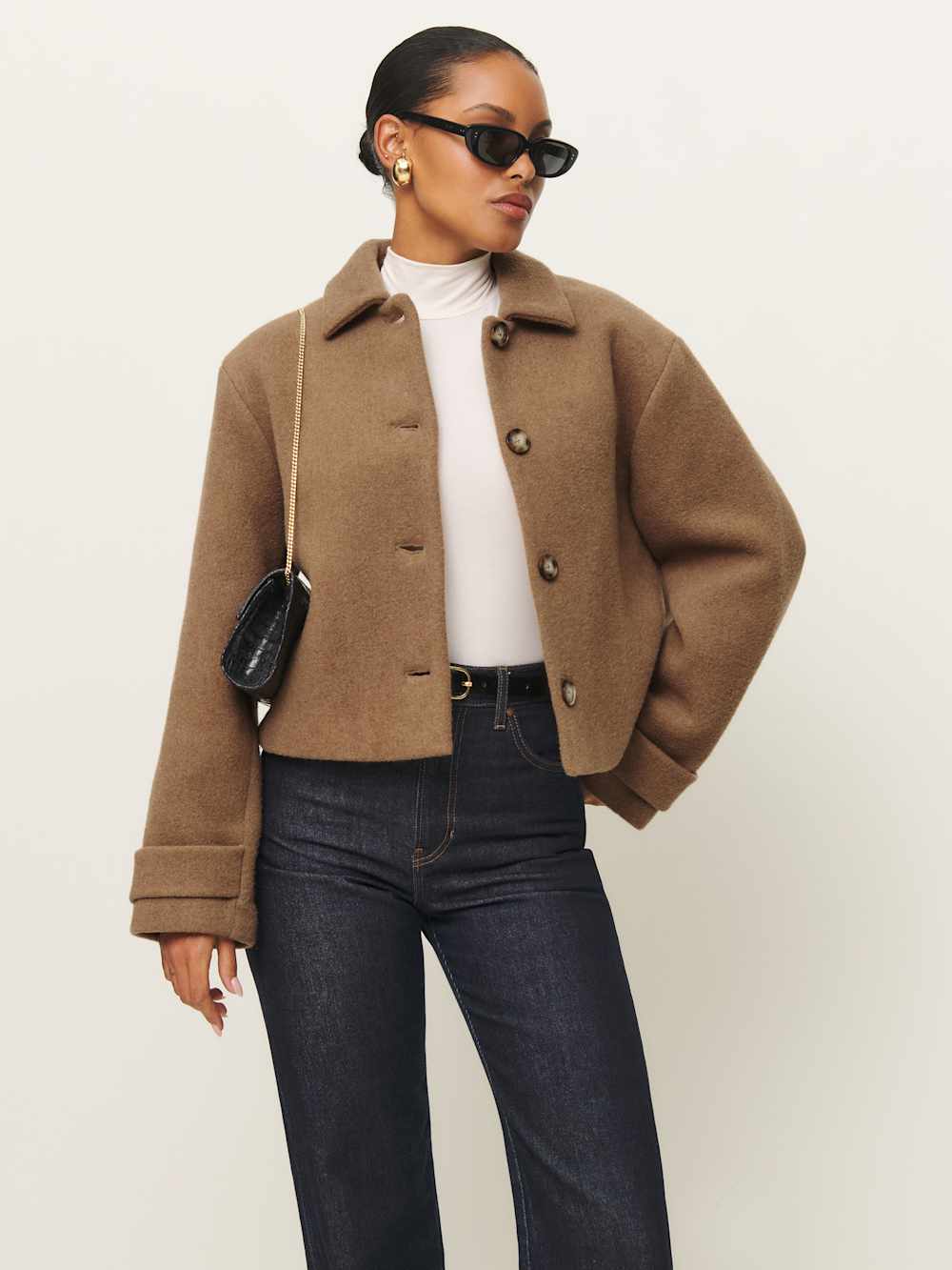 Reformation Enzo Jacket - Tan
