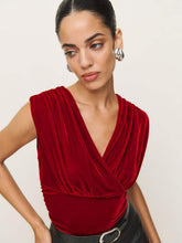 Reformation Amelia Knit Top - Red Velvet