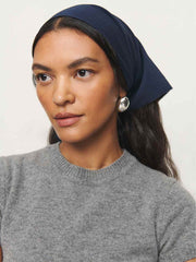 Reformation Hattie Headscarf - Navy