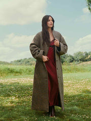 Reformation Cotswolds Coat - Toffee Plaid