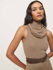 Reformation Simone Regenerative Merino Dress - Camel