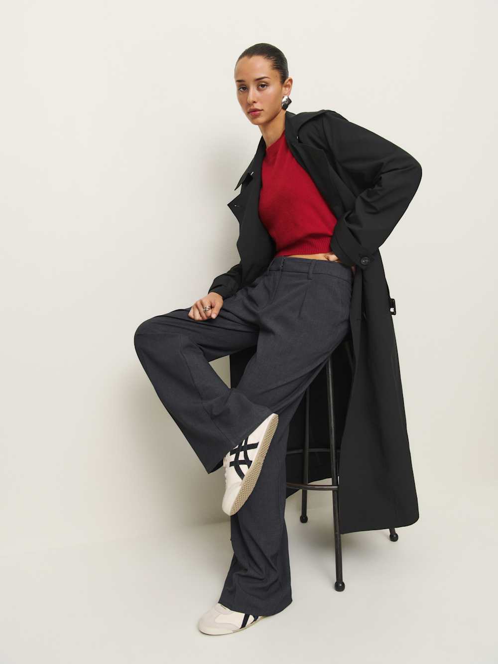 Reformation Matteo Trench - Black