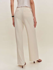 Reformation Petites Vida Low Rise Pant - Cream