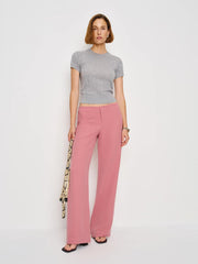 Reformation Petites Vida Low Rise Pant - Dried Rose