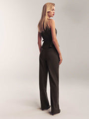 Reformation Petites Vida Low Rise Pant - Mole